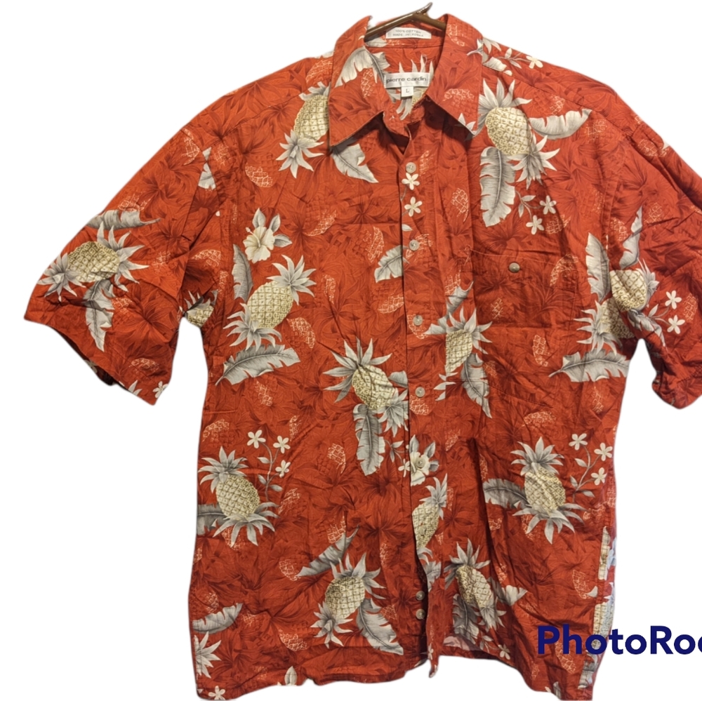 Pierre Cardin Hawaiian Buttonup Shirt L